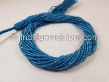 Neon Blue Apatite Micro Cut Beads Beads
